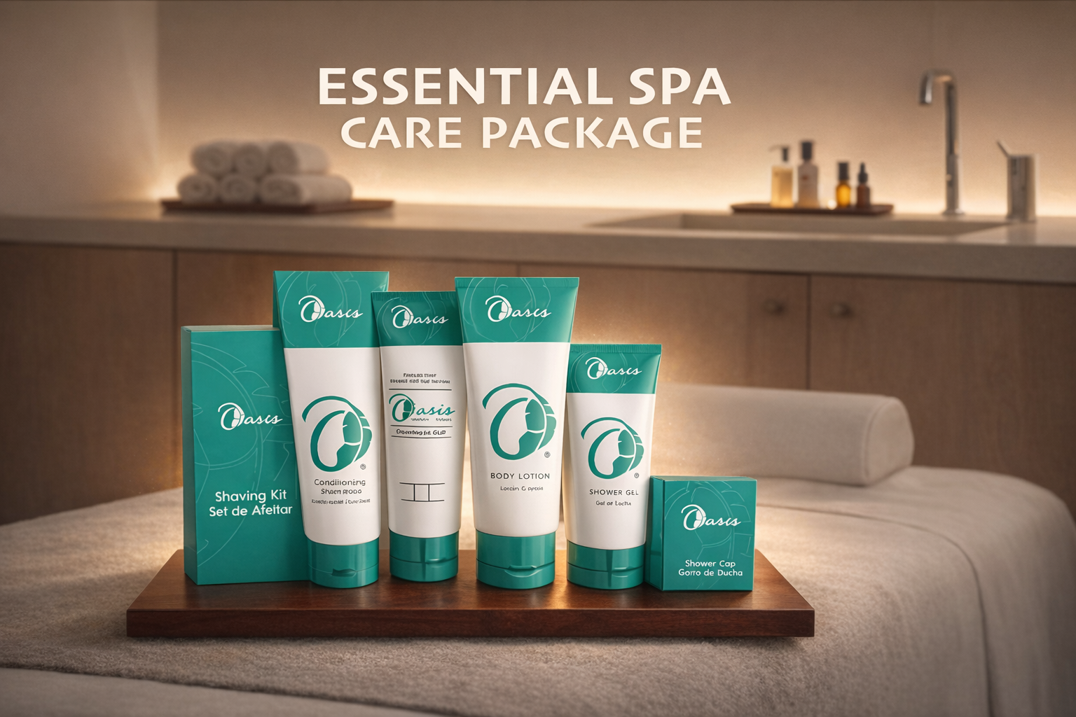 Oasis branded spa amenities